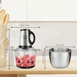 Multi-functional Household Small Electric Meat <b>Grinder</b> Stainless Steel Housing 2.1-3L Capacity 400W Power Energy Efficient Class - Product Image 4