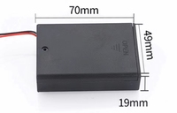 Support de piles 3AA CFEIBEN avec couvercle et interrupteur, avec prise USB, boîte de support de piles AA, certifié CE, haute qualité, BMS