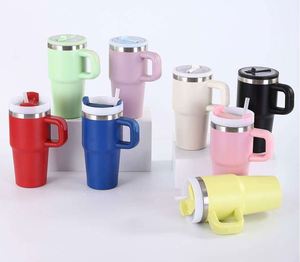 <b>Kids</b> Stainless Steel 14oz Travel Tumbler with Straw Handle Vacuum Insulated Drink Cup - Product Image 1
