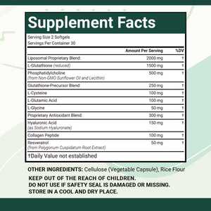 OEM Antioxidant Support <strong>Dietary</strong> <strong>Supplement</strong> for Adults High-Absorption Liposomal Glutathione Reduced Softgels Non-GMO - Product Image 6