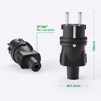 Prise Schuko PHEIYON IP44 pour extérieur, connecteur de câble réutilisable, câble 3G1.5mm, rallonge européenne pour usage en jardin, CE