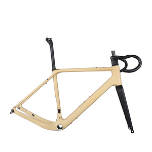 Carbon <b>Frame</b> Disc Gravel Bike Full Hidden Cable Part Carbon Fiber T1000 T4 700X50C Frameset <b>Paint</b> PT155C GR048 - Product Image 1