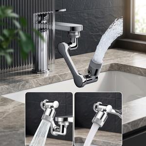 Cabezal de Grifo Giratorio 1080 Grados Mucit Home, 2 Modos, Plástico ABS, Color GM, Universal para Cocina y Baño - Product Image 3