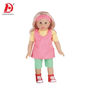 HUADA – poupée en vinyle à cheveux longs de <span class=keywords><strong>18</strong></span> pouces <span class=keywords><strong>pour</strong></span> <span class=keywords><strong>bébé</strong></span>, avec 12 sons - Product Image 5