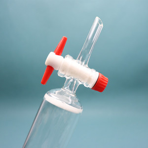 Colonne de chromographie en verre Boro 3.3 avec disque frit et robinet d'arrêt en PTFE, vente directe d'usine - Product Image 5