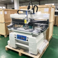 Impresora de Plantillas de Pasta de Soldadura para PCB Semiautomática ZM-P618, Pantalla Táctil, Impresión a Doble Cara, Línea de Producción SMT