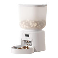 Distributeur automatique de nourriture pour chien intelligent, étanche, avec minuterie, contrôle personnalisé des portions, en plastique durable sans BPA, pour propriétaires occupés et usage quotidien en appartement