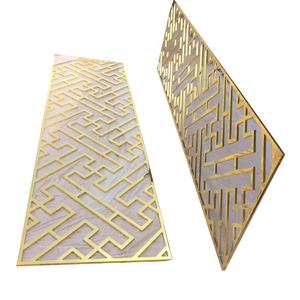 מודרני עיצוב זהב מצופה דקורטיבי מתכת מסך פנלים - Product Image 4