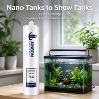 JUNBOM 7132 Mastic silicone acétique haute résistance à séchage rapide, étanche pour aquariums et céramiques, vente en gros OEM