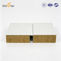 Panneau en laine de roche ignifuge pour salle blanche, isolation thermique 0,5H, mur et plafond modulaires pour la construction de salles blanches