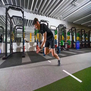 Fabrikgefertigte, Vibrationsdämpfende Stoßdämpfer-EPDM-Granulat-Fitness-Gummi-Bodenbeläge für Großhandels-Fitnessmatten - Product Image 4