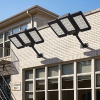 Lampe solaire tout-en-un pliable avec détecteur de mouvement, étanche, LED, pour jardin, route, OEM, faible MOQ disponible