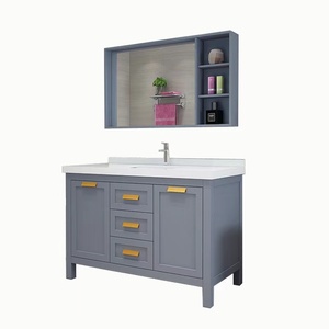 Mueble de Baño de Cerámica de Alta Calidad con Diseño Moderno y Fácil Limpieza, Montado en la Pared, con Espejo Iluminado y <span class=keywords><strong>Lavabo</strong></span> - Product Image 6
