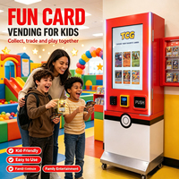 Distributeur automatique de cartes de jeu TCG sans personnel 24h/24 et 7j/7, écran tactile 32 pouces, code QR, SDK, surveillance à distance, options multiples