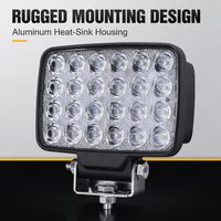 Lampe de travail carrée à LED de 6.5 pouces pour excavations avec ECE R10 John Deere Lampe de travail à LED 12v 48v ip67 Lampes de travail 7 pouces