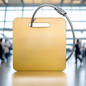 Etiquetas de Equipaje de Metal Personalizadas al por Mayor para Viajes Aéreos, Previenen la Pérdida de Equipaje, Regalo Promocional, Etiquetas de Equipaje Personalizadas - Product Image 4