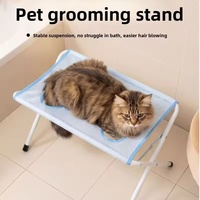 Support de toilettage portable pour chien, hamac pliable pour animaux de compagnie pour la coupe des ongles, le nettoyage des oreilles, le bain, attache de contention pour toilettage de petits chiens et chats