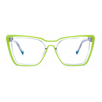 Lunettes de vue fantaisie Yle 2025 pour femmes, monture bicolore, branches interchangeables, lunettes à gros yeux, monture en acétate, lunettes optiques