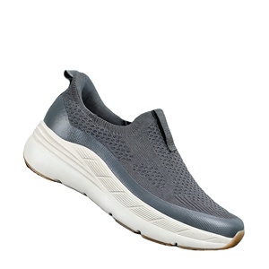Zapatillas Ligeras para Caminar sin Cordones para Hombre, Suela de EVA, Parte Superior de Tejido Fly Knit para Clima Cálido y Húmedo, Alta Calidad, OEM, Venta al Por Mayor Personalizada - Product Image 3