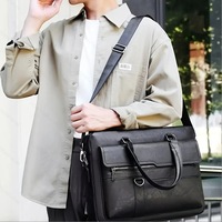 Modische PU-Business-Umhängetasche mit Reißverschluss, Anpassbare Laptop-Aktentasche, Bestseller für Herren und Damen mit Polyester-Futter