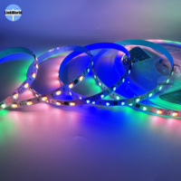 Bande lumineuse LED numérique à double signal RGBW RGBWW, pixels numériques, WS2814 SM16704, adressable, RGBIC, SMD5050, programmable, DMX, bande lumineuse LED intelligente