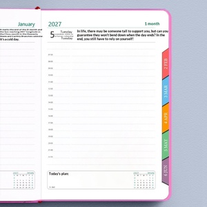 Agenda Personalizada 2027, Planificador <span class=keywords><strong>Diario</strong></span> de Autodisciplina, Control de Tiempo, Manual de Productividad, Cuaderno Personalizado, Regalo - Product Image 3