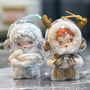 Étui de protection transparent POP Martt pour POP MARTT SKULLPANDA Winter Melody the Theatre Series, housse anti-poussière avec cordon en silicone - Product Image 3