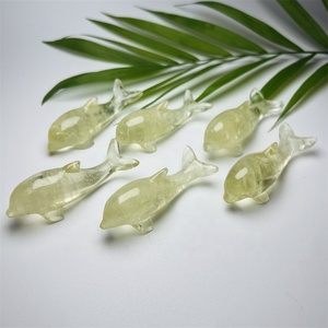 Delfino in Cristallo di <span class=keywords><strong>Citrino</strong></span> <span class=keywords><strong>Naturale</strong></span> all'Ingrosso, Regalo per Bambini, Scultura Animale con Energia Curativa, Fai da Te - Product Image 3