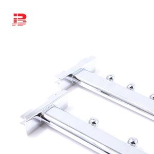 Toko Pakaian 15*30 Mm Tabung Oval 5-9-Bead Miring Tiang Tegak Gantung Display Hook untuk 2 ''<span class=keywords><strong>Slotted</strong></span> Saluran - Product Image 2