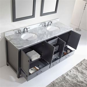 Contemporary Luxury Floor-Standing Waterproof Bathroom Cabinet Vanity With <b>Tops</b> Floor-Standing Bathroom Vanity Cabinets - Product Image 3