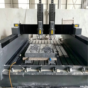 Machine de gravure et de sculpture sur pierre CNC à double tête professionnelle, robuste, meilleur <span class=keywords><strong>prix</strong></span>, 3 axes, 1325, pour marbre - Product Image 2
