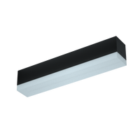 Plafonnier linéaire moderne à intensité variable, grand angle lumineux 180°, 600 mm, 20 W, en aluminium pour entrepôt