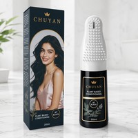 Teinture capillaire permanente à base de plantes OEM Jet Black avec applicateur peigne-brosse, couvre les cheveux gris, crème cosmétique de qualité végétale