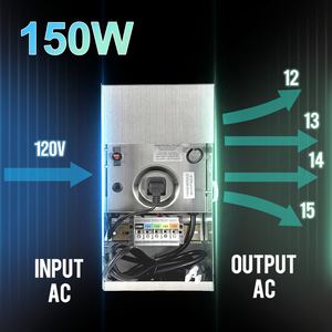 Trasformatore per Illuminazione Paesaggistica a Bassa Tensione 150W con Ingresso 120V AC Certificato ETL - Product Image 2
