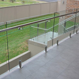 เสาเหล็กกล้าไร้สนิม Aleader 304 316 แบบกลมเจาะรูสำหรับรั้วสระว่ายน้ำ  ขาจับราวกระจกสำหรับราวบันไดกระจก - Product Image 3