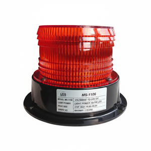 Lámpara de Advertencia Cilíndrica Roja MS-1106 con 6 LED de Alta Potencia para Iluminación Exterior de Automóviles - Product Image 2