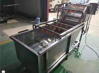 Volledig automatische fruit- en groentewasmachine met hogedruksproeier voor het reinigen van druiven