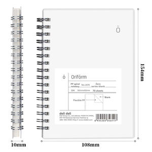 Deli L5070 taccuino <span class=keywords><strong>a</strong></span> spirale sbagliato grande business B5 linea orizzontale reticolo quadrato <span class=keywords><strong>a</strong></span> spirale bianco libro 50K studente - Product Image 4