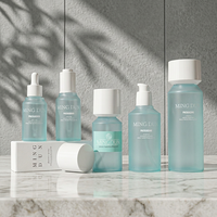 Ensemble de flacons de luxe à paroi épaisse pour soins de la peau, emballage haut de gamme pour lotion, impression personnalisée, 30ml 50ml 80ml 120ml 200ml