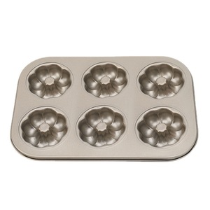 Carbon Steel Baking Pan 9-Cavity Flower Shape Donut Mold Muffin Pans For Household Cake Baking - Product Image 4