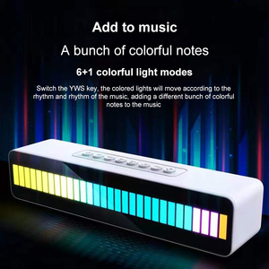 Barre de son créative sans fil 5W Niveau de musique Rgb Atmosphère Lumière Rythme Contrôle du son Bass Party Speaker - Product Image 5