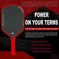 Paddle Pickleball Inti Apung Generasi Baru 4 2026 Permukaan Serat Karbon HexGrit Produsen OEM ODM