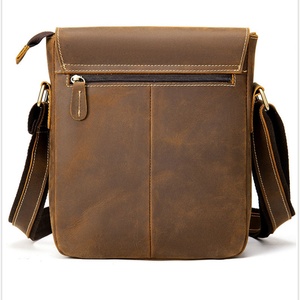 Luxury Men's Messenger Shoulder Crossbody Bags Full Grain Genuine Leather - Product Image 2