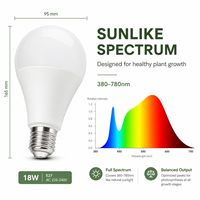 Lámpara de Cultivo LED de Espectro Completo ZhonNa E27, Resistente al Agua, con Aislamiento Térmico Tipo Invernadero, para Flores