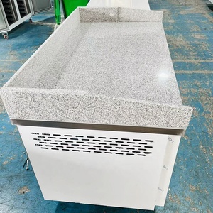 Refrigerador Comercial de 2 Puertas con Congelador Integrado en la Encimera |   Refrigerador Bajo Mostrador de Acero Inoxidable para Equipamiento de Cocina de Restaurante - Product Image 2