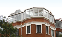 Pérgola de aluminio para exteriores, arcos de jardín, cenadores, balcones, terrazas acristaladas