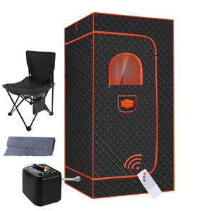 Outdoor <b>Tents</b> with Steamer Box Folding Chair for Home Spa Personal Indoor Mobile Steam Infrared Portable Sauna <b>Tent</b> Room - Product Image 6