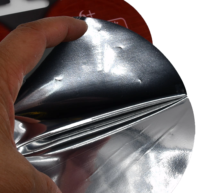 Sac d'emballage personnalisé en aluminium brillant de forme spéciale pour poupée