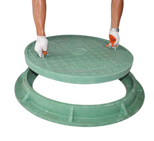 Sợi thủy tinh <span class=keywords><strong>GRP</strong></span> Composite Vòng <span class=keywords><strong>manhole</strong></span> Bìa & khung cho thoát nước ngầm kiểm tra buồng nắp & khung roadway sản phẩm - Product Image 2