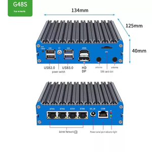 Mini PC sin ventilador BKHD J5005 J6412 7305 i3 1115G4 con 4 puertos LAN 2.5G y dispositivo de red Intel I226 - Product Image 5